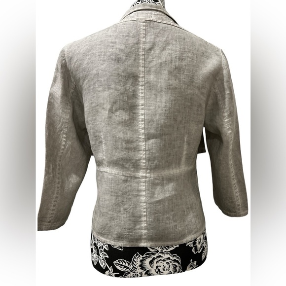 MUZA Artistic Knitting linen jacket gray size small EUC - Picture 2 of 7